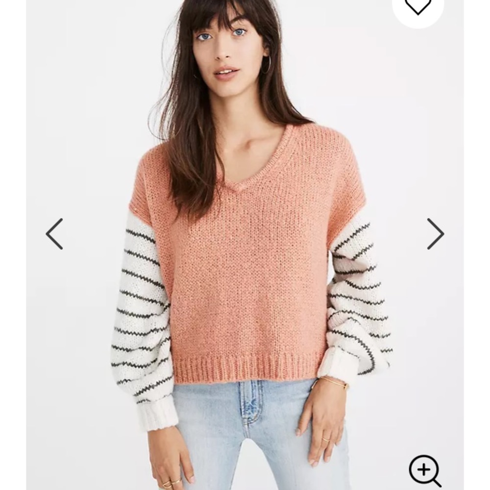 Madewell Balloon- Sleeve Pullover Sweater